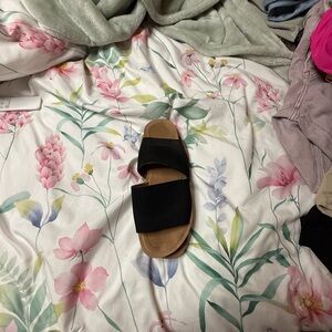 Women's Black Slide Sandals